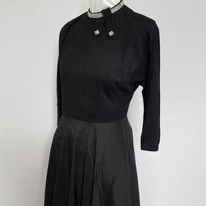 Vintage 1950s - 1960s Little Black Dress